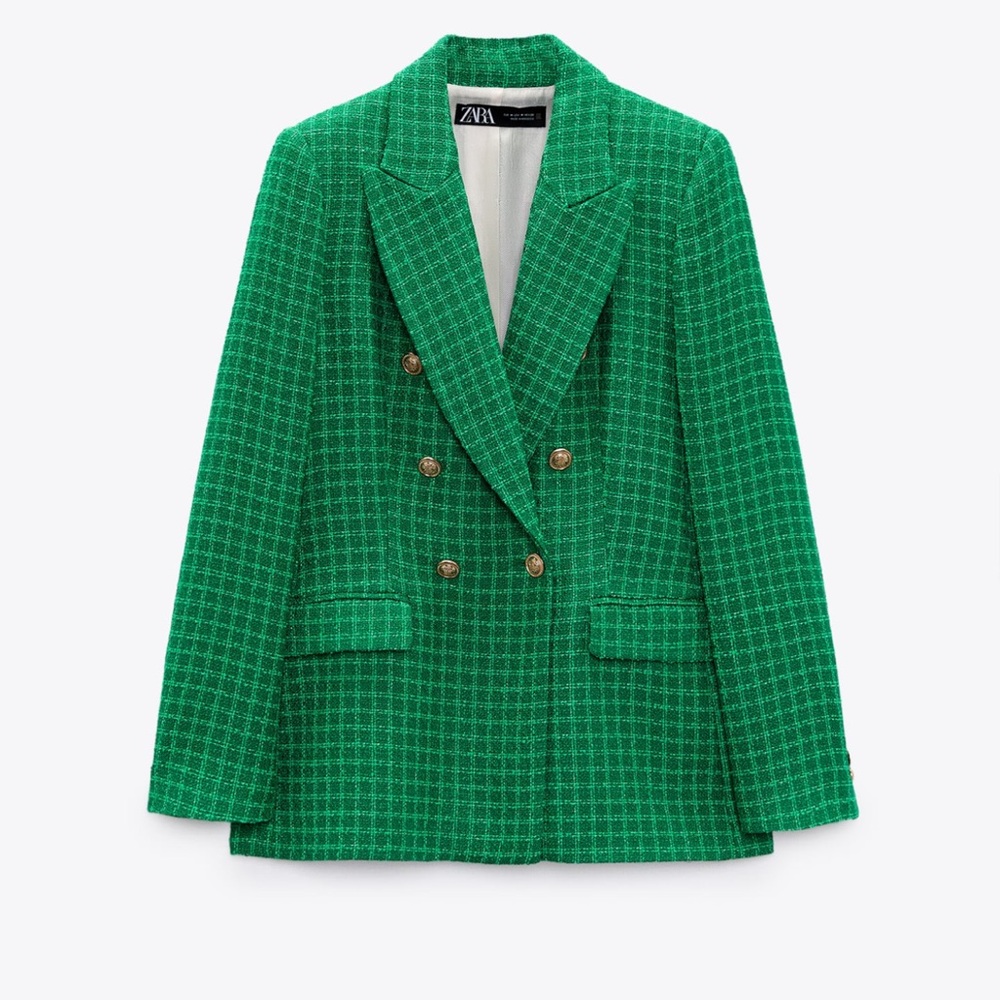 TEXTURED DOUBLE BREASTED BLAZER
